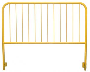 Bariera chodnikowa U-11a szczeblinkowa | do wkopania, wbetonowania, żółta